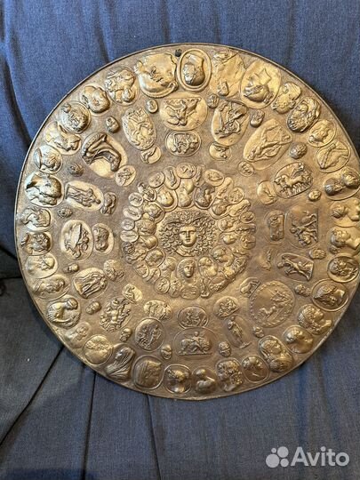 Панно цвета латунь винтаж