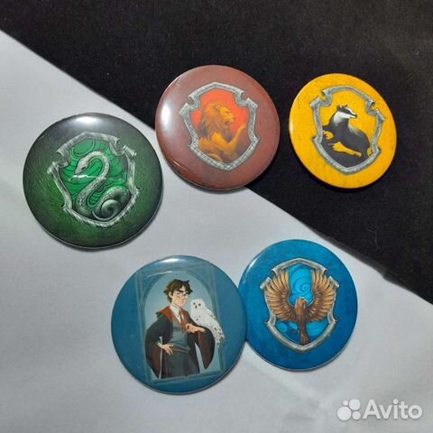 Коллекция значков эмблемы факультетов Хогвардса