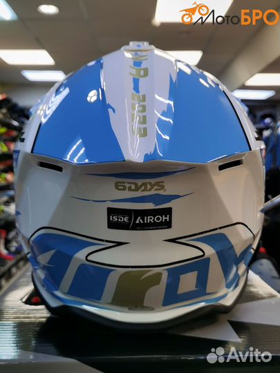 Шлем кроссовый Airoh Wraap Sixdays Argentina gloss