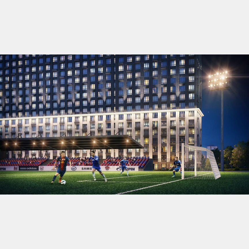 2-к. квартира, 58,2 м², 6/25 эт.