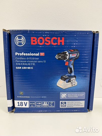 Бесщеточный шуруповерт Bosch GSR 18-90C