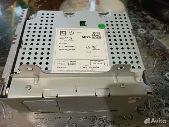 Штатная магнитола на opel mokka