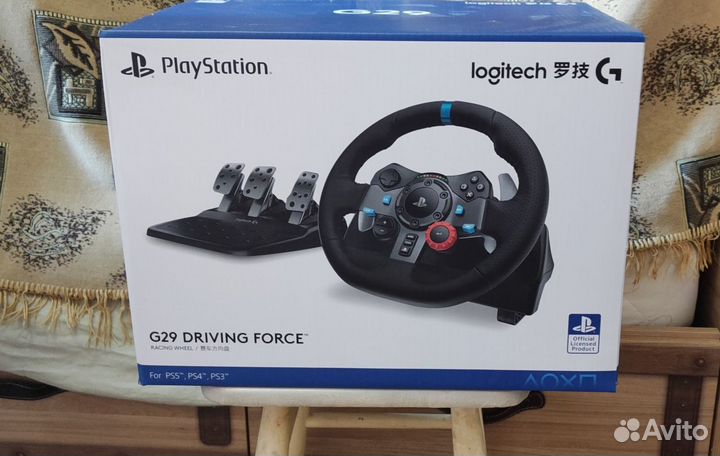 Комплект Logitech G G29 Driving Force, черный