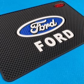 Силиконовый коврик эмблема Ford на панель Форд