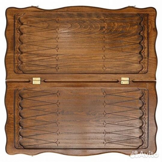 Нарды и шашки резные Охота на утку 60 х 60 см бук Армения 62739