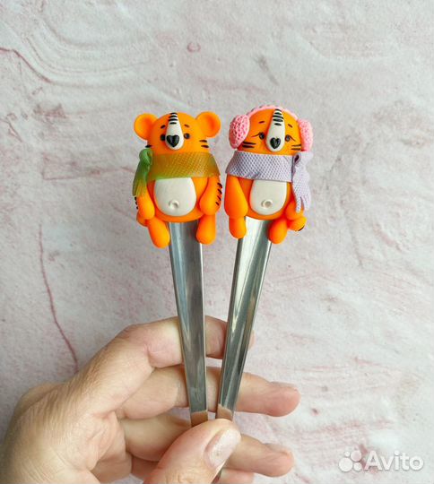 Ложки сувенирные с тигрятами