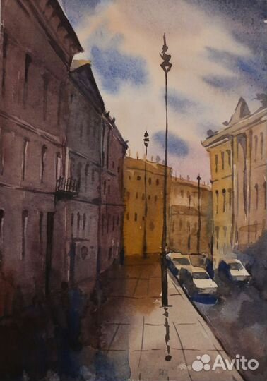 Картина акварель