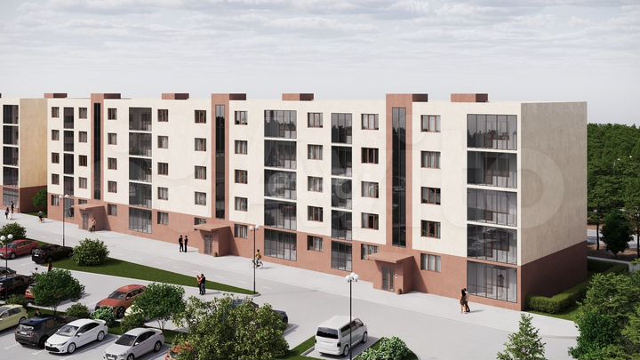 2-к. квартира, 48,8 м², 2/5 эт.