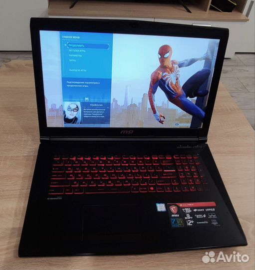 Игровой ноутбук msi 17.3 GL 72M 7REX