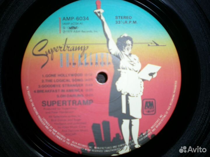 LP supertramp - Breakfast in America(japan) NM
