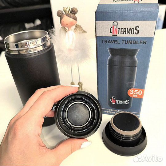 Термос 350 черный