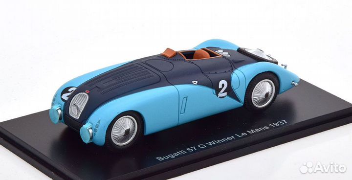 1/43 1937 Bugatti 57G #2 24h LeMans Spark