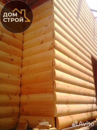 Блокхаус. Имитация бревна Сосна 28х193(185)х6000