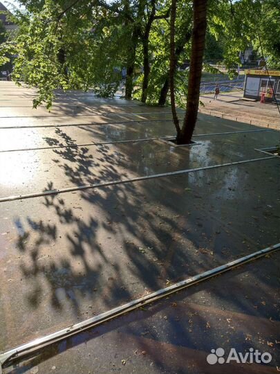 Мойка фасадов, Техники, Крыш тротуарной плитки