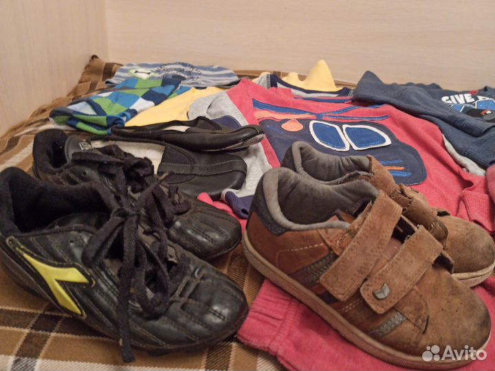 Вещи+обувь пакетом на рост 110