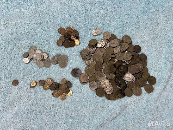 Монеты СССР 1,2,3,5,10,15,20 копеек