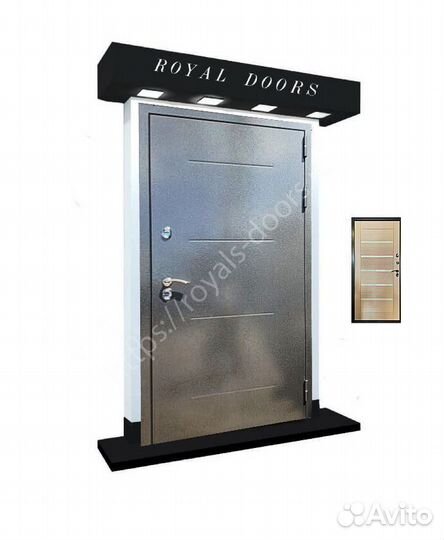 Трехконтурная металлическая дверь в квартиру и дом