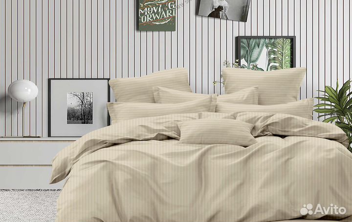 Постельное белье страйп сатин