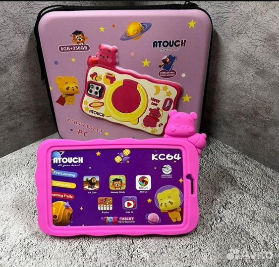 Детский планшет atouch KC-64 7 дюймов 4G 256 гб