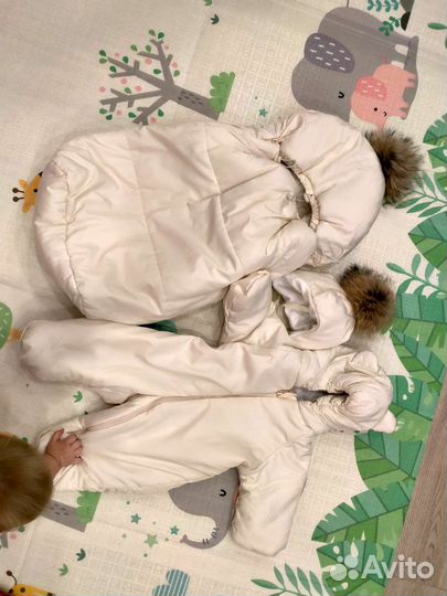Зимний комплект, комбинезон, конверт