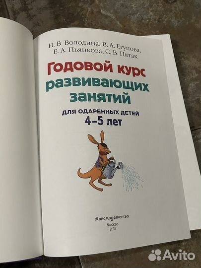 Годовой курс развивающих занятий 4-5 лет