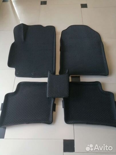 Коврики 3D Ева с бортом Hyundai Solaris2/Kia Rio 4