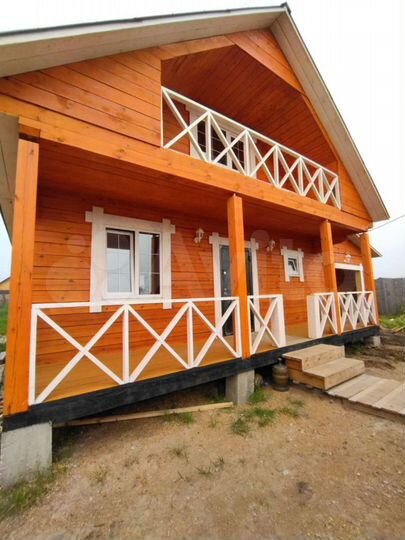 Коттедж 124 м² на участке 8 сот.