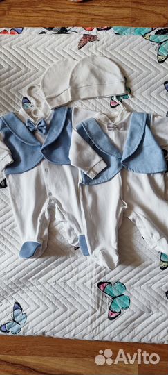 Комбинезон для двойни 0-3 мес
