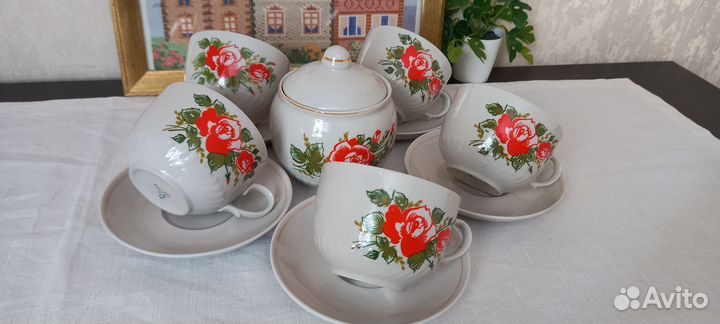 Чайные пары из сервизов (винтаж) 8 видов СССР