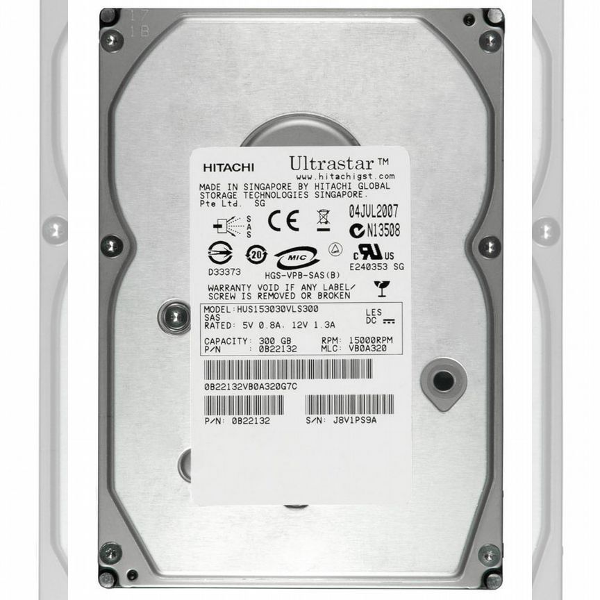 [HUS153030VLS300] Жесткий Диск Hitachi 300gb Sas 3.5 Hus153030vls300