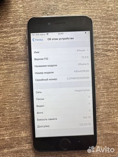 iPhone 6, 128 ГБ