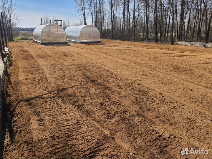 Вспашка, разработка целины, подготовка под газон