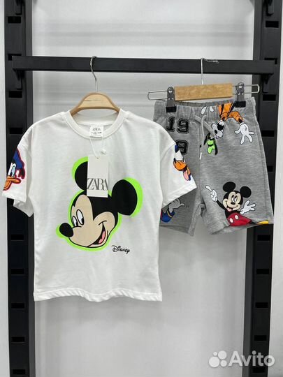 Летний костюм Zara Микки 92,98,104,110,116