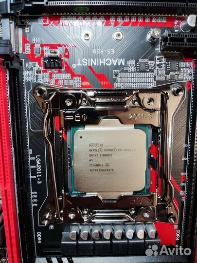 Комплект intel E5 2666v3 + Machinist X99-RS9