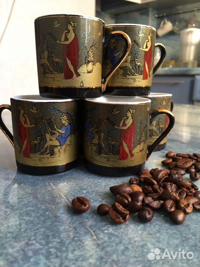 Кофейные чашки 6 штук