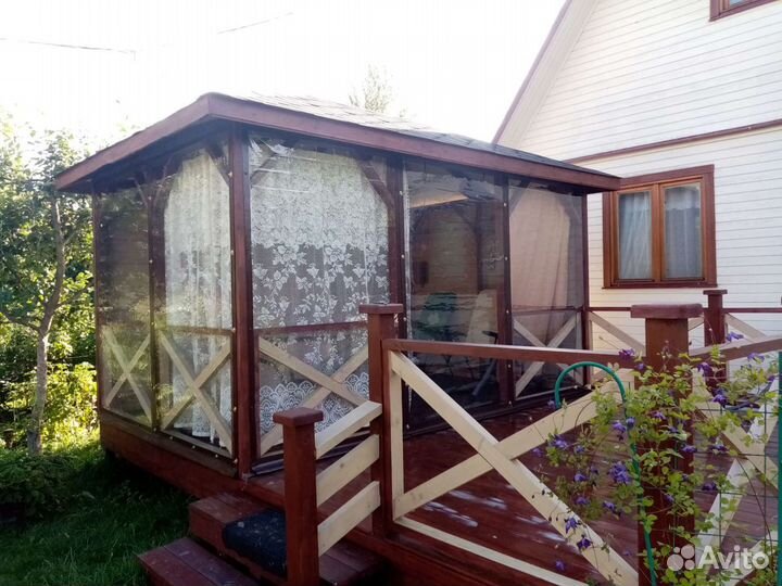 Мягкие пвх окна на беседку