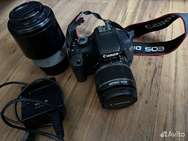 Зеркальный фотоаппарат canon 550d с доп объективом