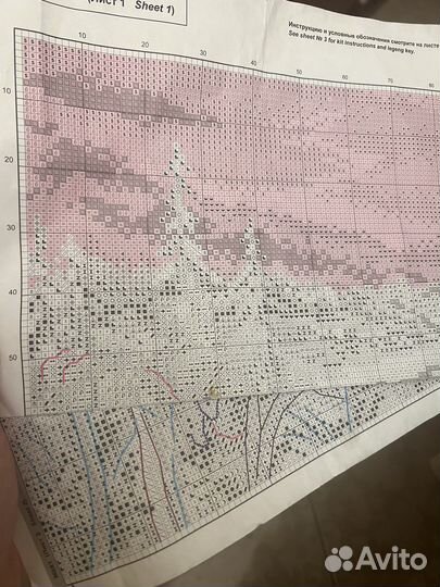 Остатки от набора для вышивания rto