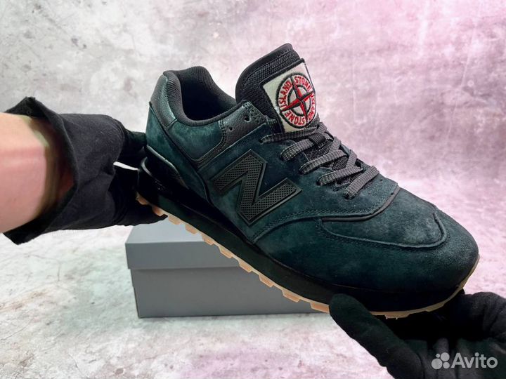 Кроссовки New Balance 574 Stone Island удобные
