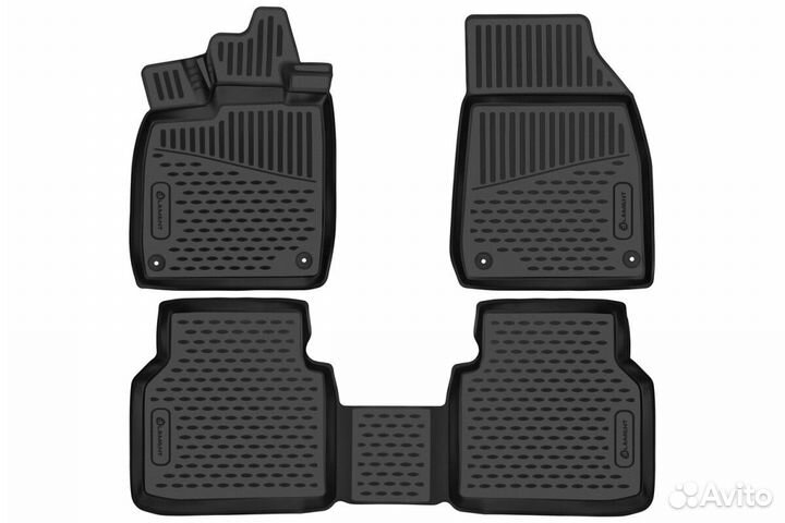 Коврики, к-т ID4 crozz (3шт.) 3D