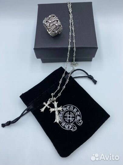 Chrome hearts колье крест