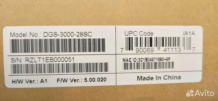 Коммутатор Dlink DGS-3000-28sc