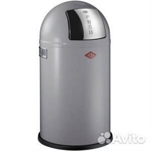 Ведро для мусора с заслонкой 22л (цвет холодный се
