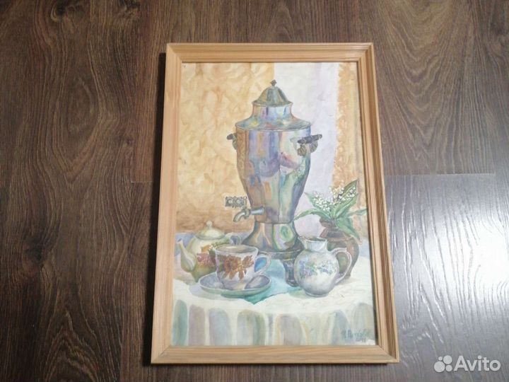 Картина акварель, 51 на 34,5 см
