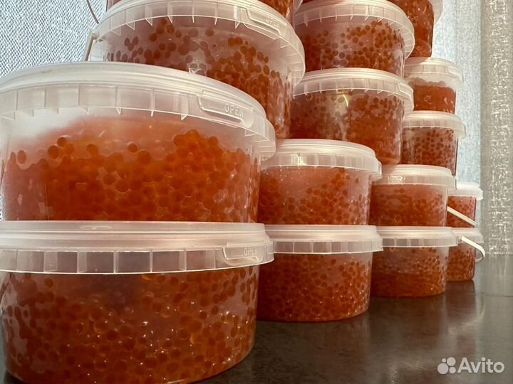 Красная икра кета