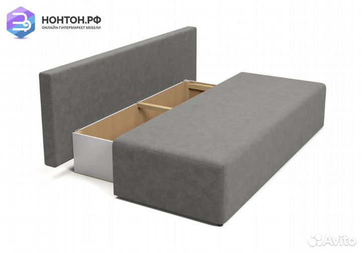 Диван еврокнижка Нексус серый