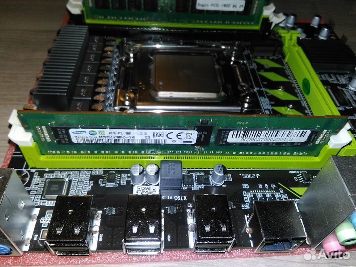 10- ядер 2660v2 c материнкой 2011 и 16гб Samsung