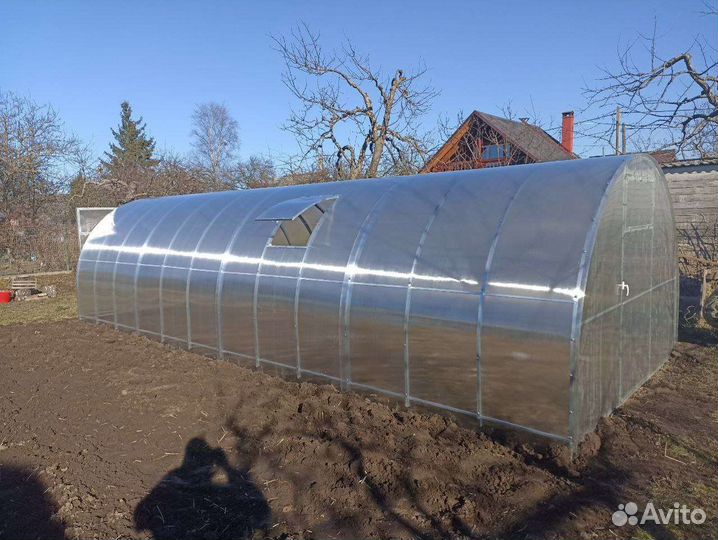 Теплица усиленная 8м поликарбонат,рассрочка,кредит