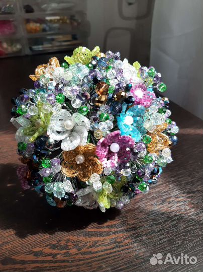 Букет из бисера