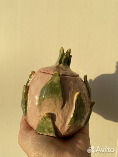 Новая Сахарница Питайа керамика ручная работа